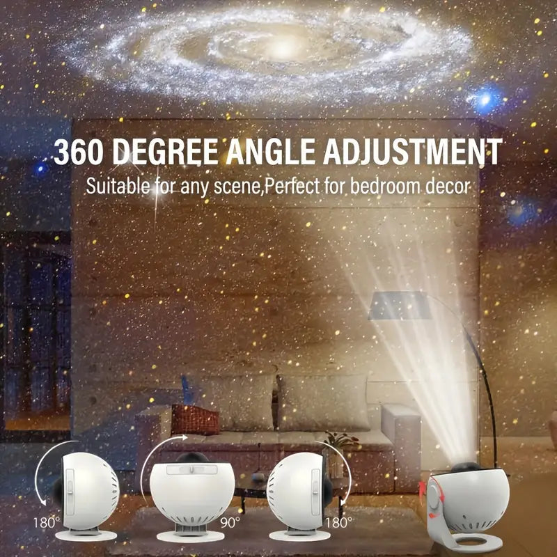 Projektionsgerät für sternenklare Ruhe mit 360°-Raumabdeckung | ribuella