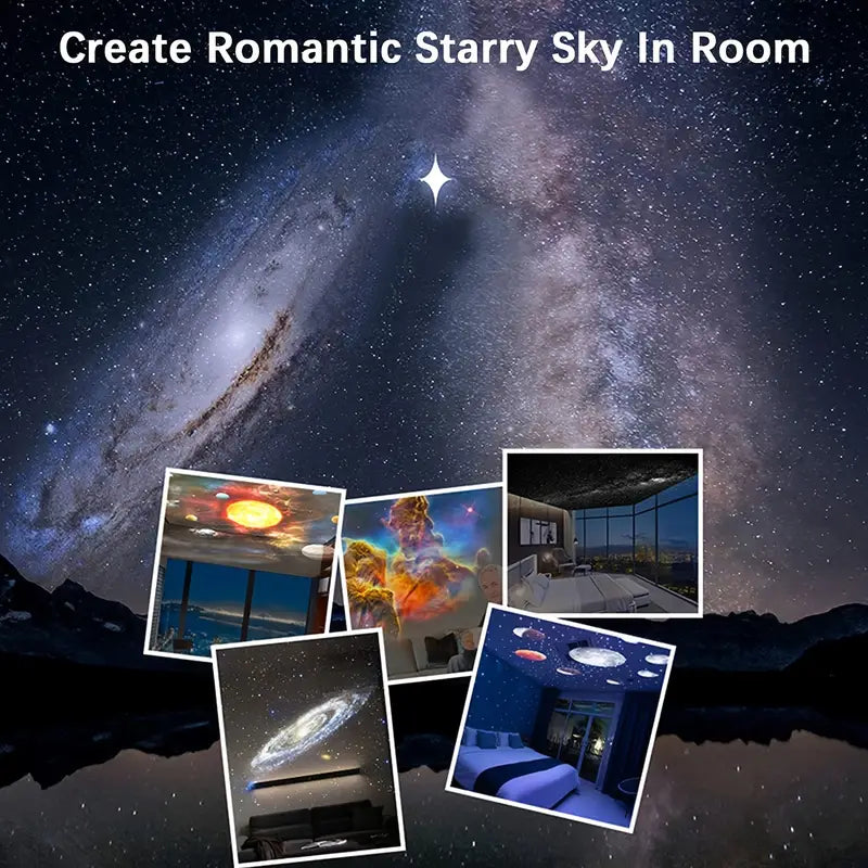 Dispositivo di proiezione Starlit Serenity con copertura a 360° della stanza | ribuella