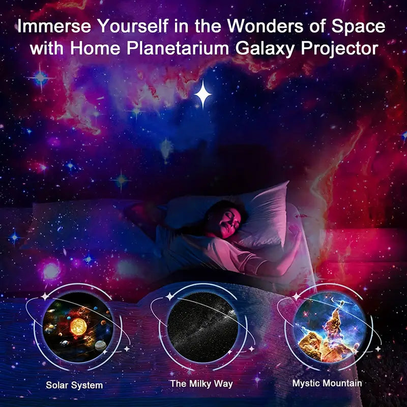 Dispositivo di proiezione Starlit Serenity con copertura a 360° della stanza | ribuella