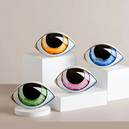 Stylish Glazed Eye Figurine for Home Décor | ribuella