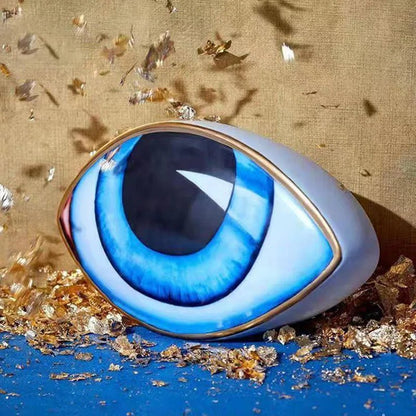 Stylish Glazed Eye Figurine for Home Décor | ribuella