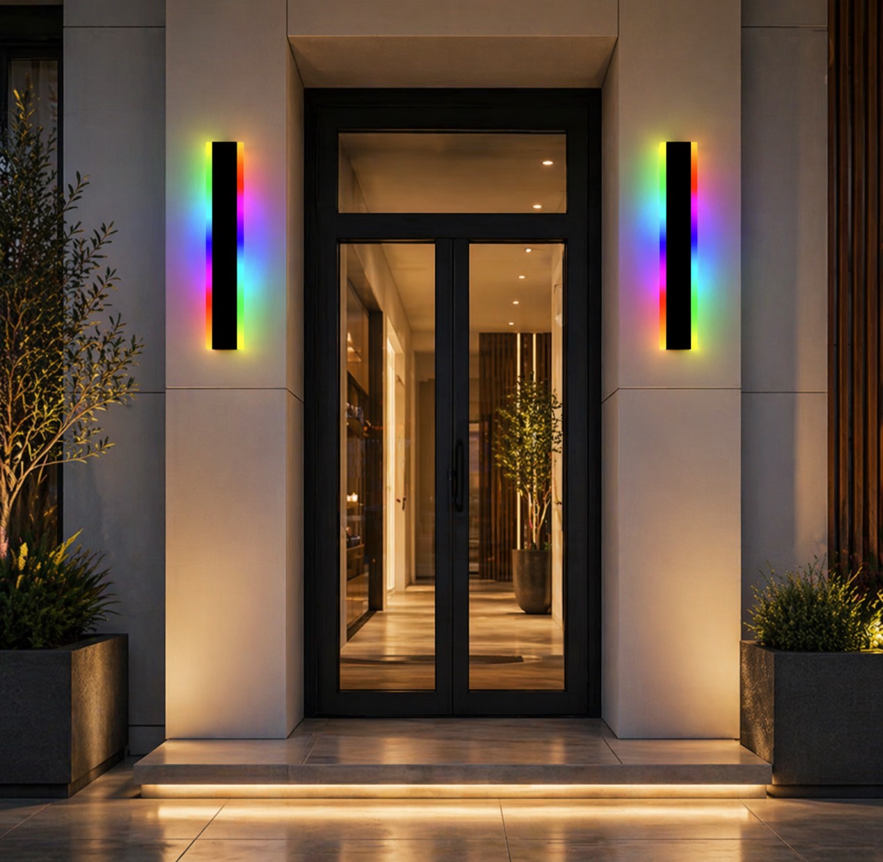 Modern Outdoor Wall Light Waterproof Aluminum LED with Remote Control IP65 | ribuella