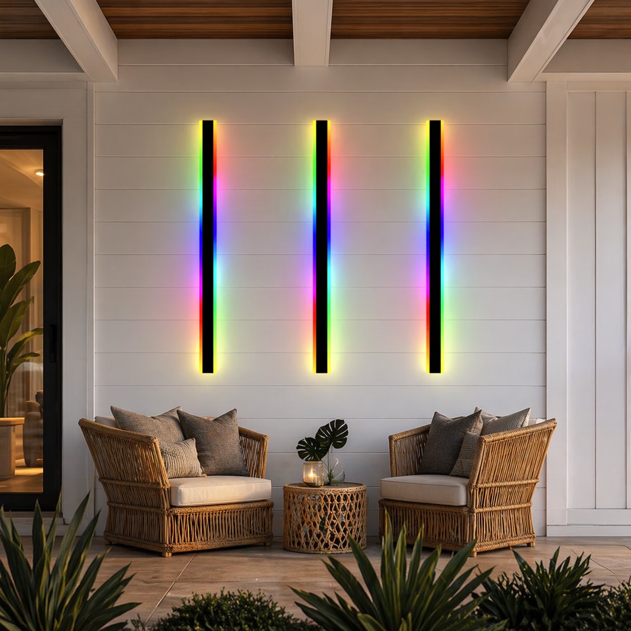Modern Outdoor Wall Light Waterproof Aluminum LED with Remote Control IP65 | ribuella