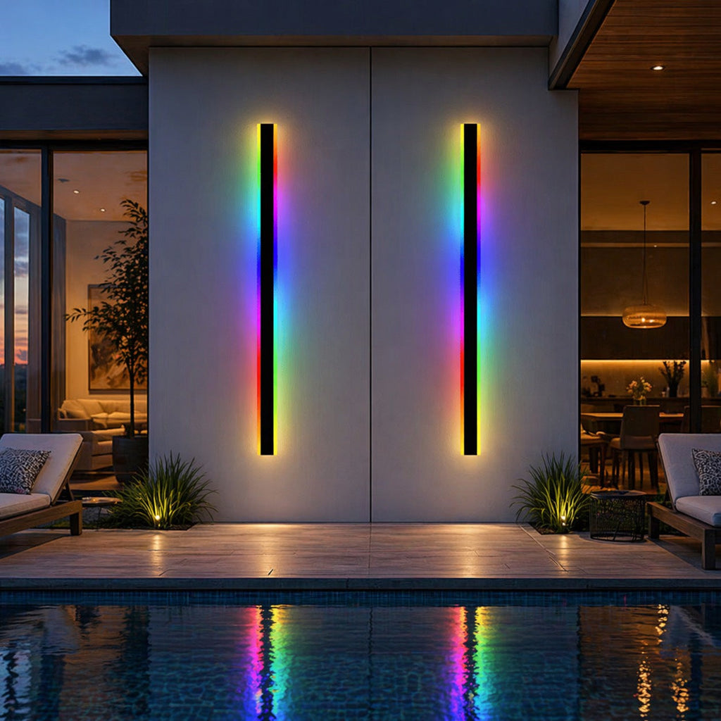 Modern Outdoor Wall Light Waterproof Aluminum LED with Remote Control IP65 | ribuella