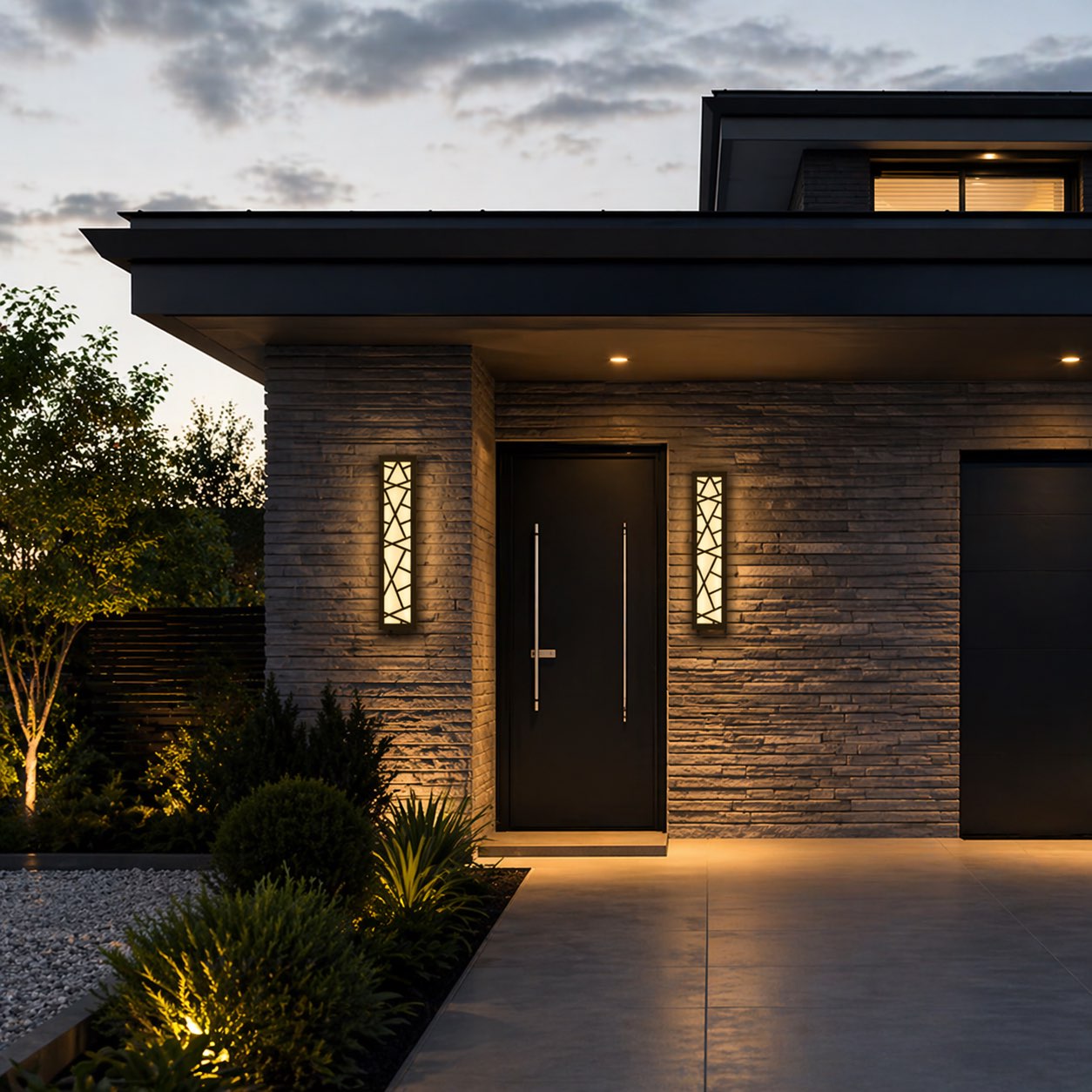 Applique murale LED moderne étanche pour extérieur, avec conception antirouille, pour jardins et garages | ribuella