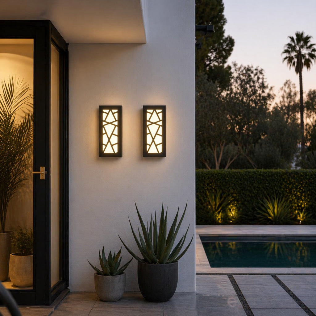 Applique murale LED moderne étanche pour extérieur, avec conception antirouille, pour jardins et garages | ribuella
