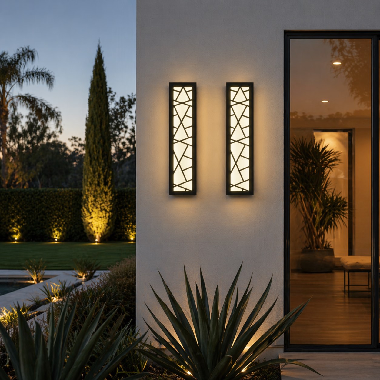 Applique murale LED moderne étanche pour extérieur, avec conception antirouille, pour jardins et garages | ribuella