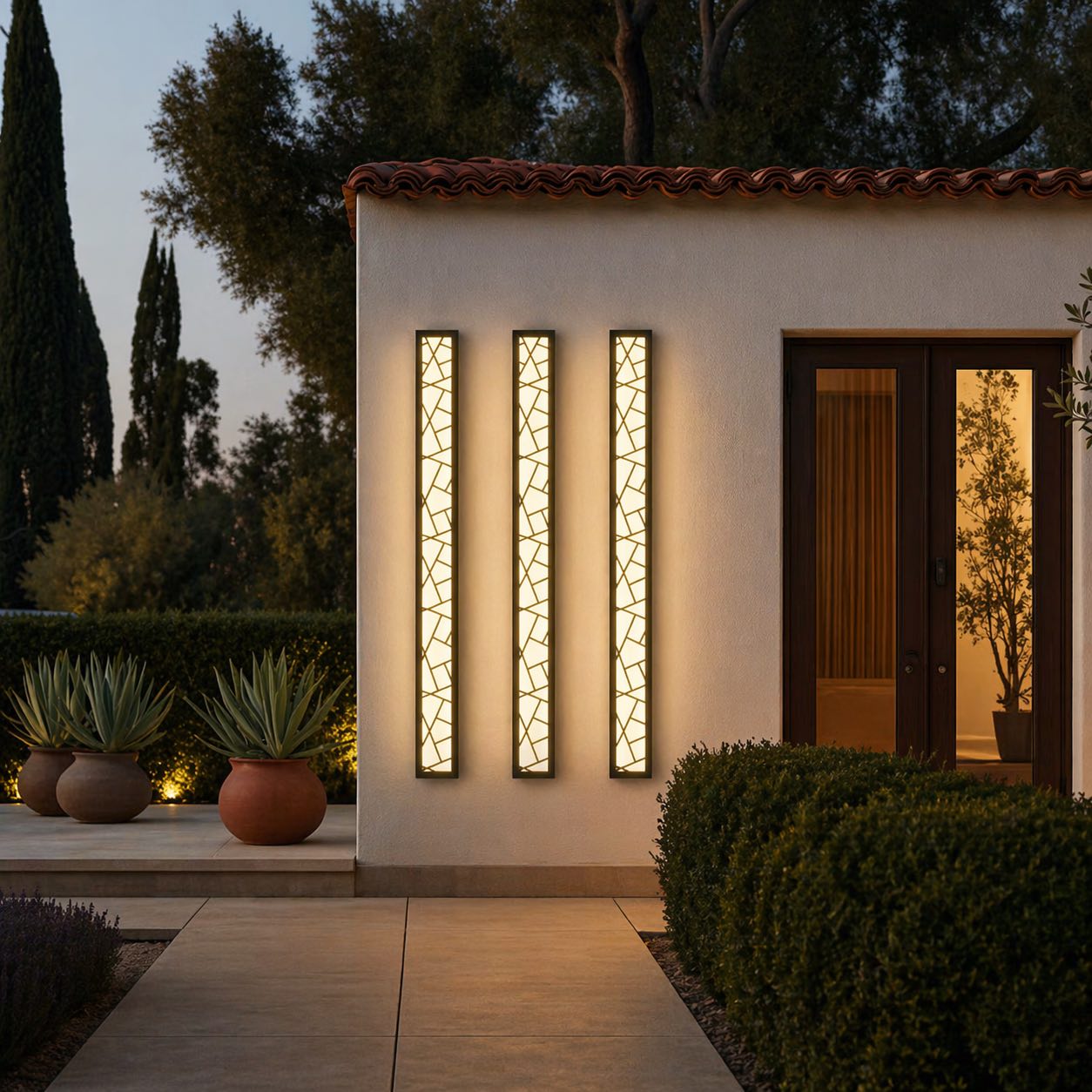Applique murale LED moderne étanche pour extérieur, avec conception antirouille, pour jardins et garages | ribuella
