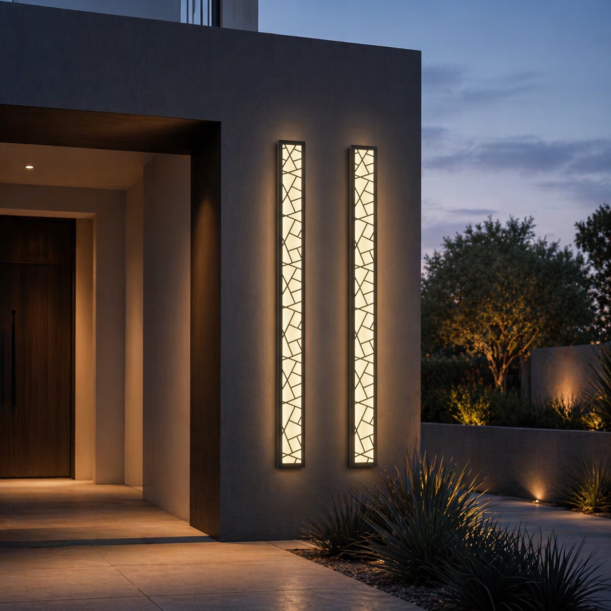Applique murale LED moderne étanche pour extérieur, avec conception antirouille, pour jardins et garages | ribuella