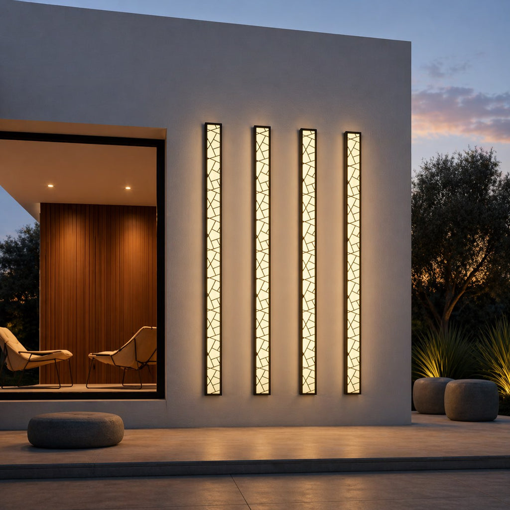 Applique murale LED moderne étanche pour extérieur, avec conception antirouille, pour jardins et garages | ribuella