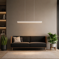 Moderne lineare LED-Pendelleuchte für die Kücheninsel | ribuella