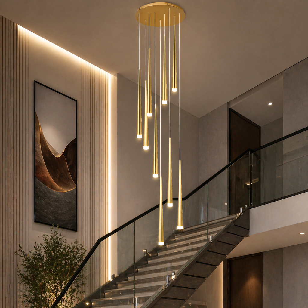Modern Nordic Ceiling Light Adjustable Flush Mount Iron Acrylic Dimmable LED 6-68 Heads | ribuella