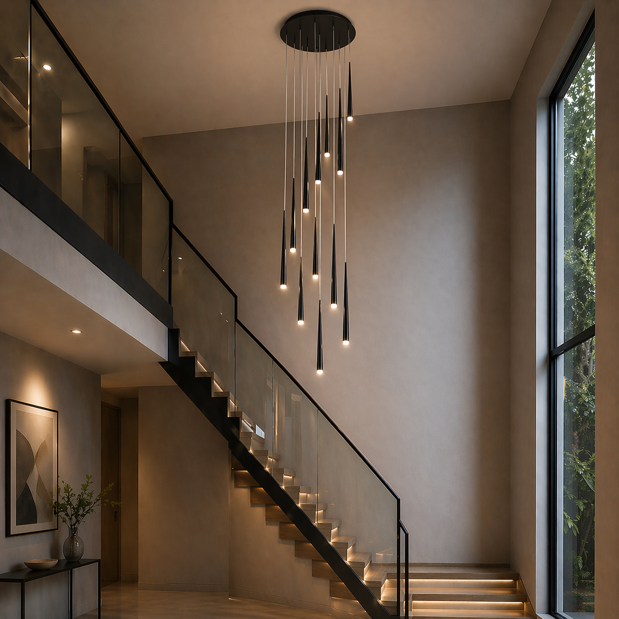 Modern Nordic Ceiling Light Adjustable Flush Mount Iron Acrylic Dimmable LED 6-68 Heads | ribuella