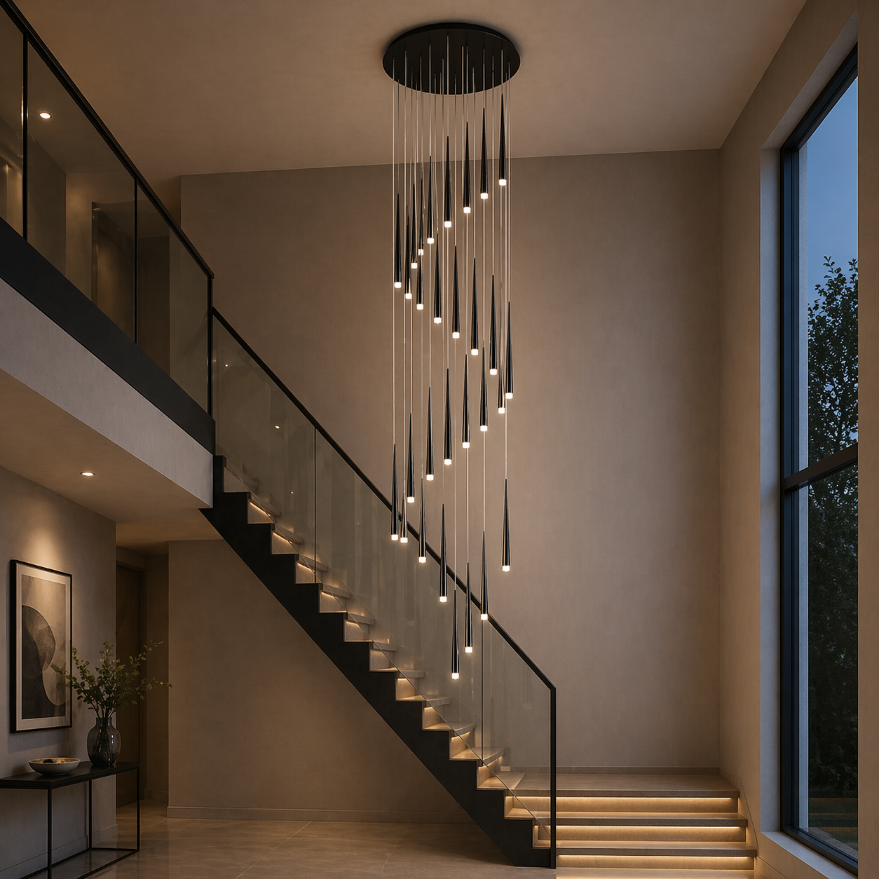 Modern Nordic Ceiling Light Adjustable Flush Mount Iron Acrylic Dimmable LED 6-68 Heads | ribuella