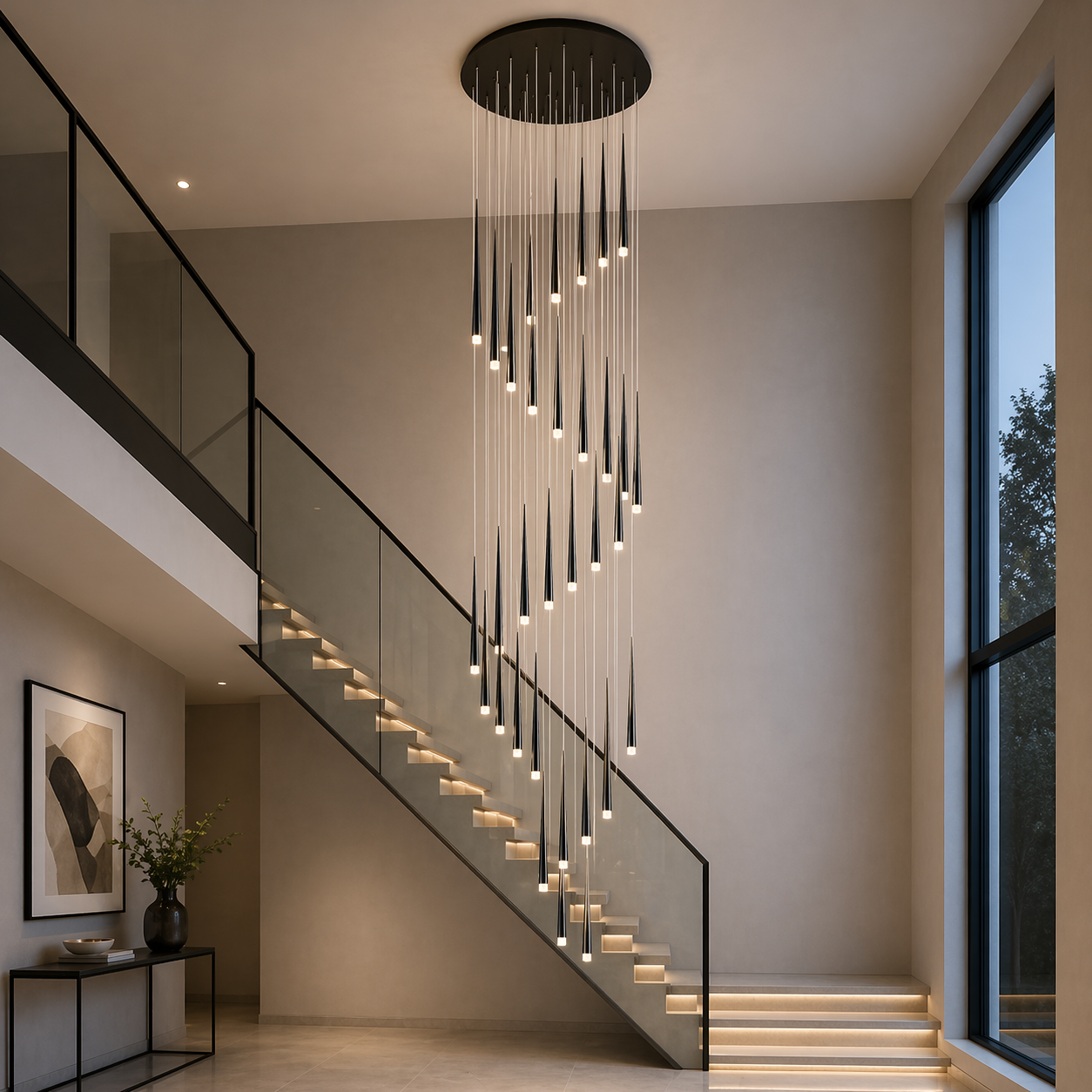Modern Nordic Ceiling Light Adjustable Flush Mount Iron Acrylic Dimmable LED 6-68 Heads | ribuella