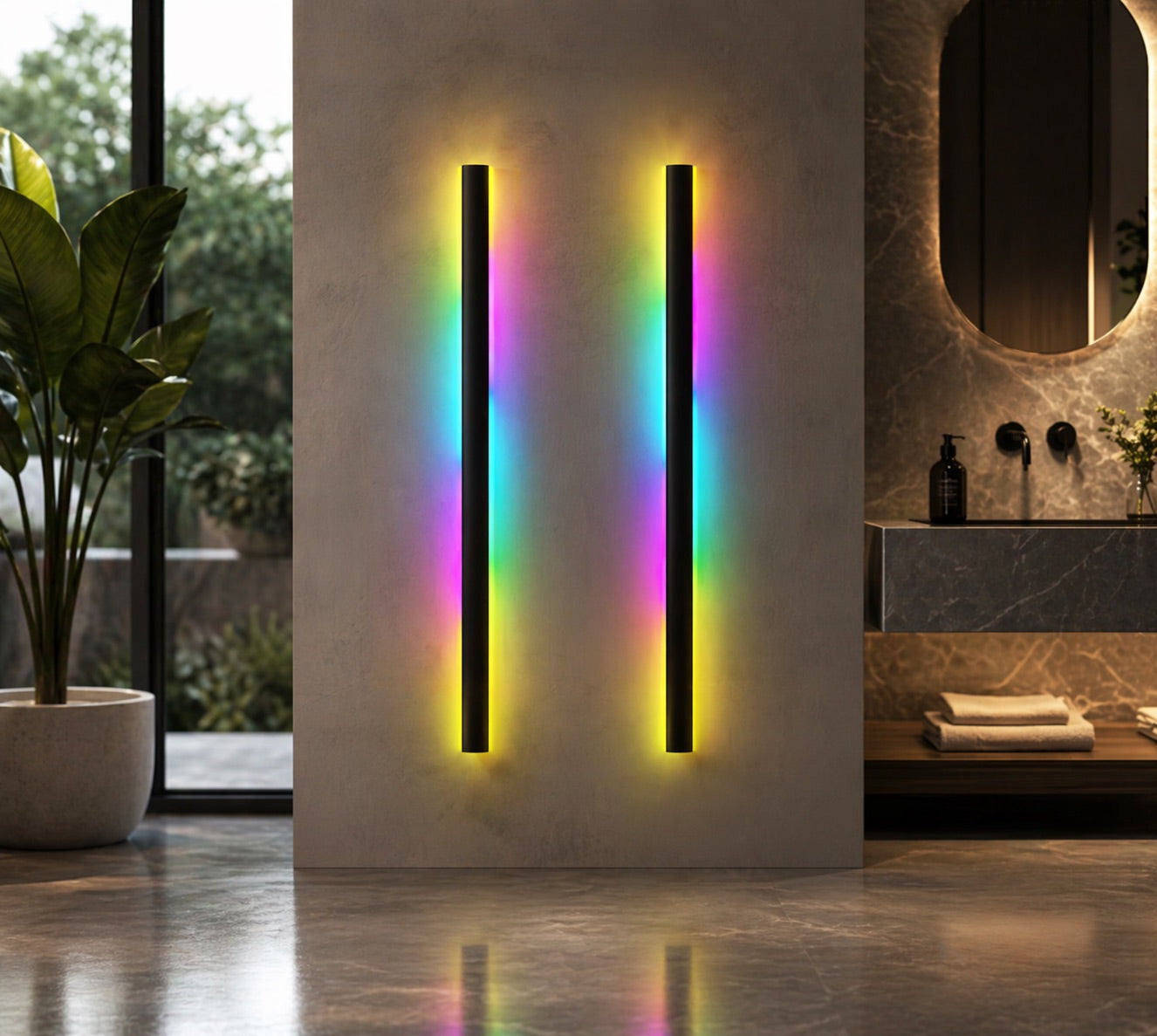 Modern Outdoor Wall Light Waterproof Aluminum LED with Remote Control IP65 | ribuella