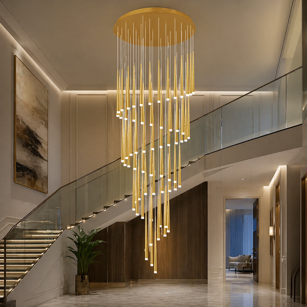 Modern Nordic Ceiling Light Adjustable Flush Mount Iron Acrylic Dimmable LED 6-68 Heads | ribuella