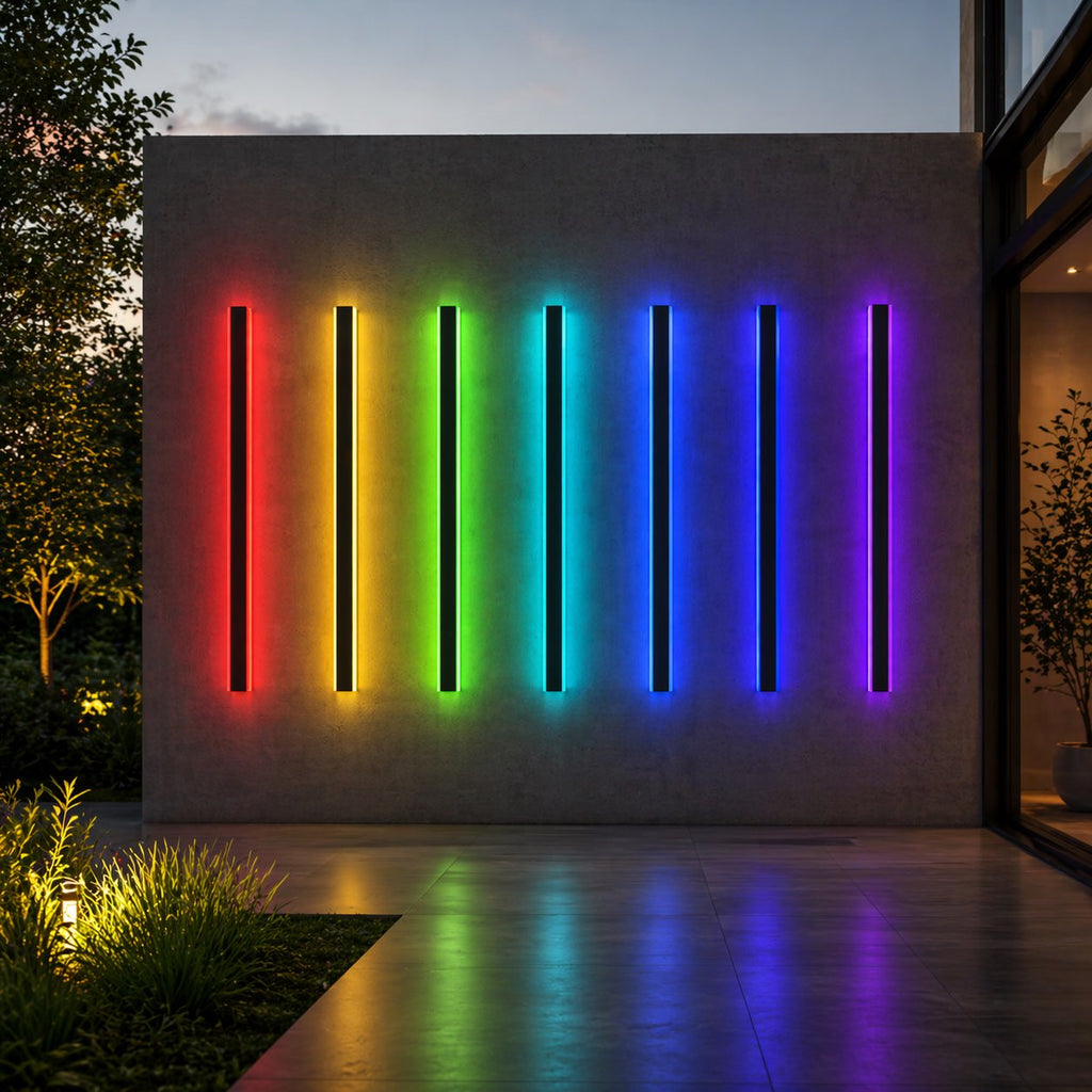 Modern Outdoor Wall Light Waterproof Aluminum LED with Remote Control IP65 | ribuella