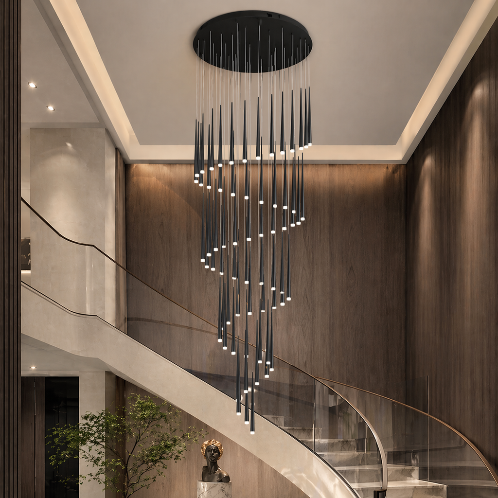 Modern Nordic Ceiling Light Adjustable Flush Mount Iron Acrylic Dimmable LED 6-68 Heads | ribuella