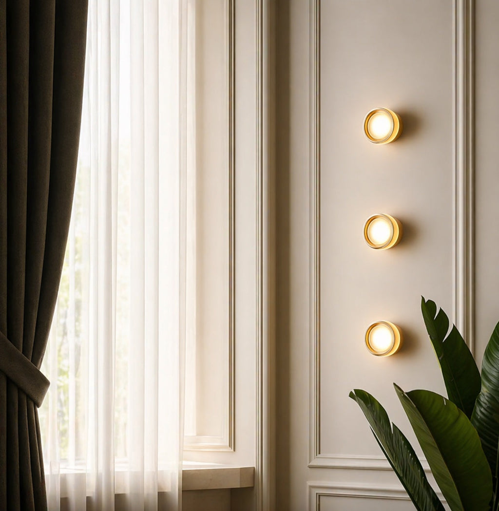 Applique murale moderne en aluminium avec verre texturé, capteur de luminosité intelligent et température de couleur de 3000 K | ribuella
