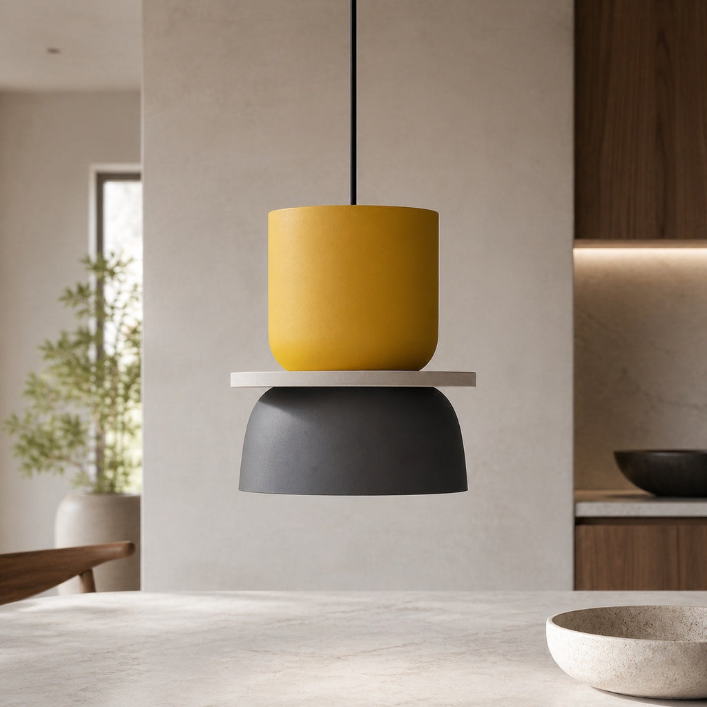 Pendelleuchte im nordischen Stil mit verstellbarem Kuppeldesign aus Zinklegierung, LED-kompatibles Gestell | ribuella