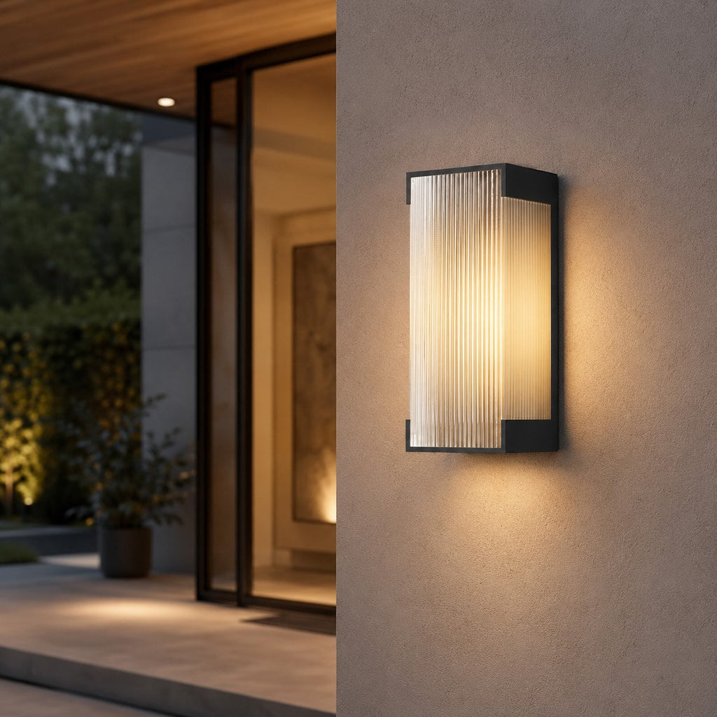 Modern Outdoor Wall Light Flush Mount Stainless Steel Integrated LED IP65 Waterproof Exterior Wall Lantern | ribuella