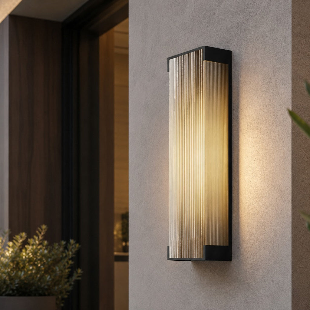 Modern Outdoor Wall Light Flush Mount Stainless Steel Integrated LED IP65 Waterproof Exterior Wall Lantern | ribuella