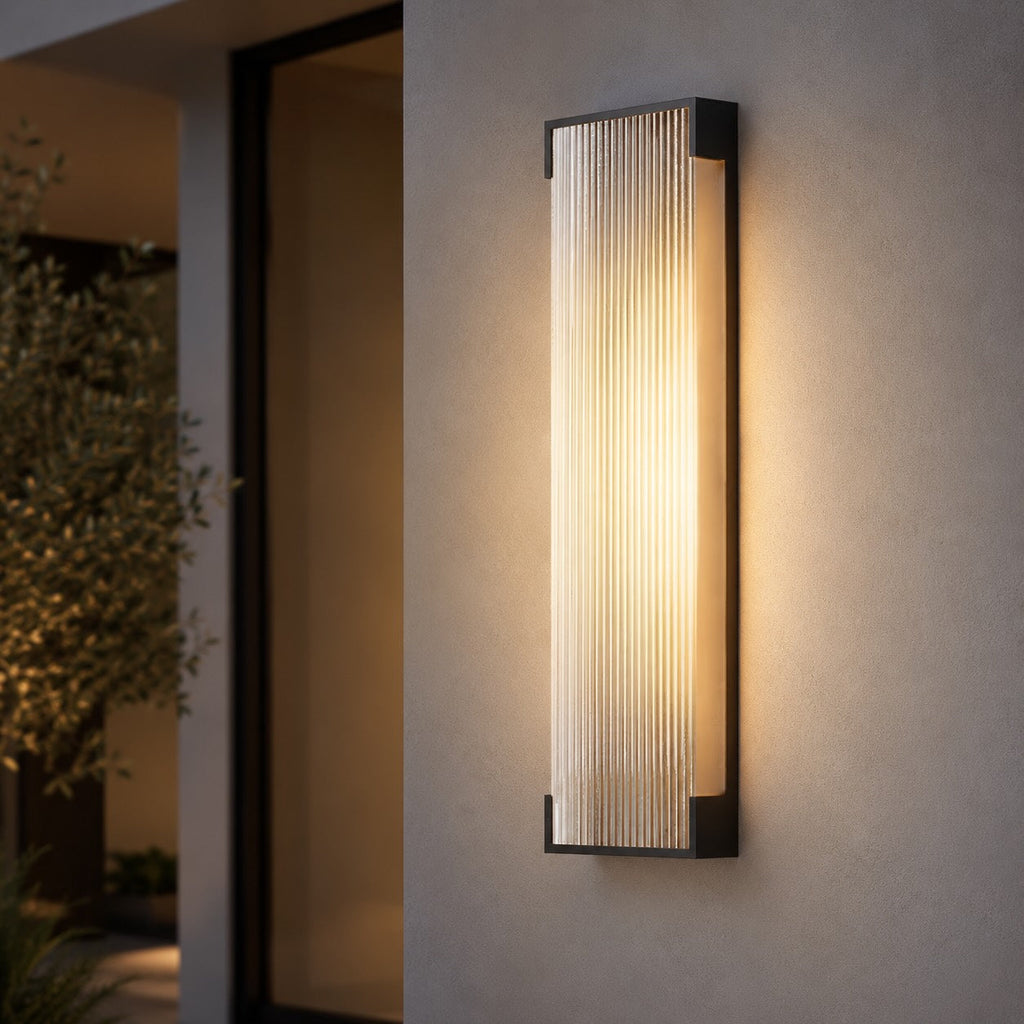Modern Outdoor Wall Light Flush Mount Stainless Steel Integrated LED IP65 Waterproof Exterior Wall Lantern | ribuella