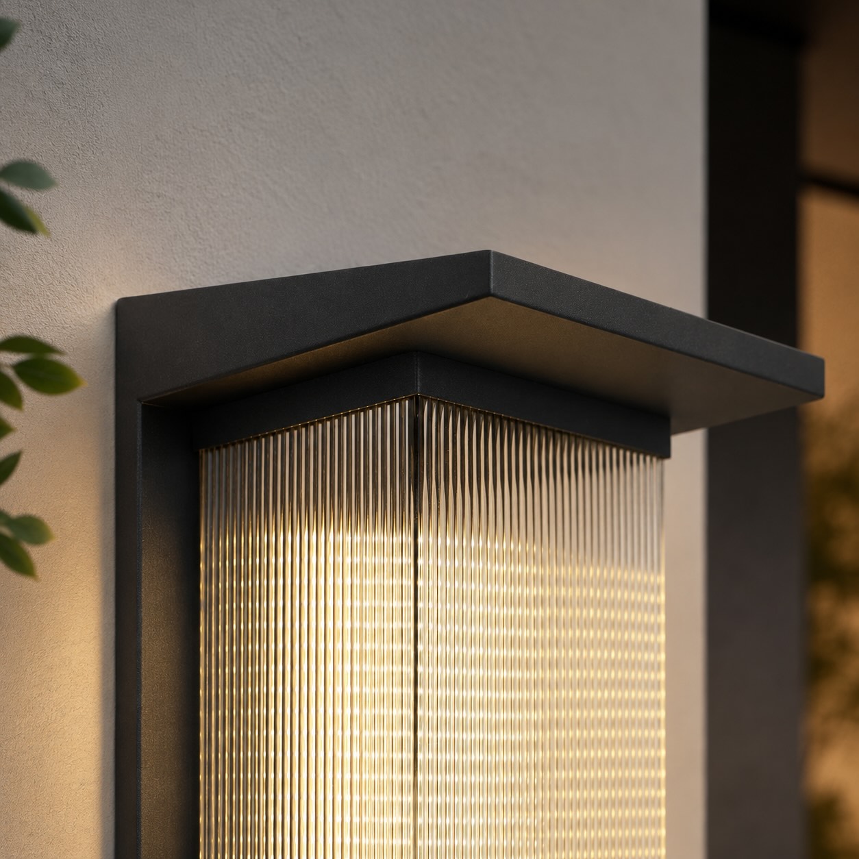 Moderne wasserdichte LED-Außenwandleuchte aus Edelstahl zur Wandmontage, IP65, mit integrierter LED | ribuella