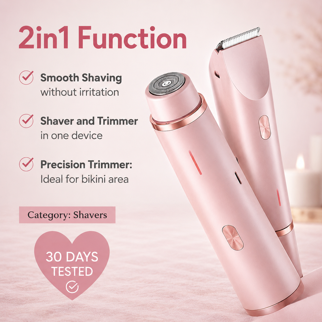 IntimLisse elektrisk, oppladbar barbermaskin for kvinner