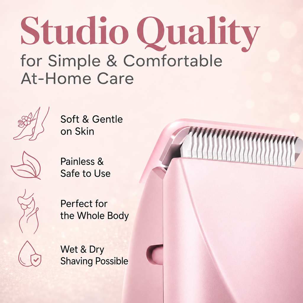 IntimLisse elektrisk, oppladbar barbermaskin for kvinner