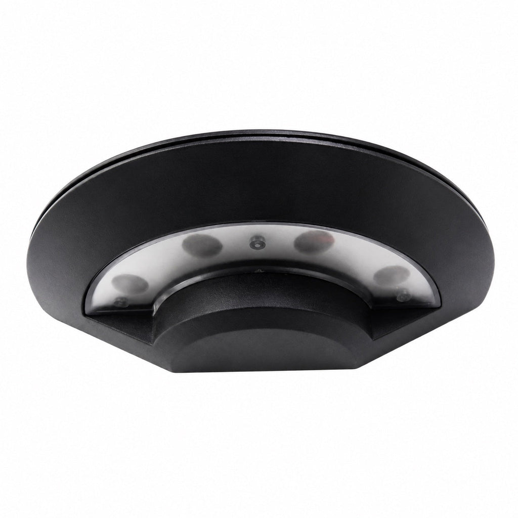 Modern Outdoor Wall Light Waterproof Metal Acrylic Flying Saucer Design 3000K LED Illumination | ribuella