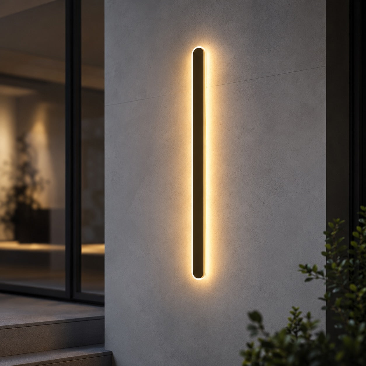 Modern Minimalist Outdoor Wall Lamp Wall Mounted Metal IP65 Weatherproof Dimmable LED Lighting | ribuella