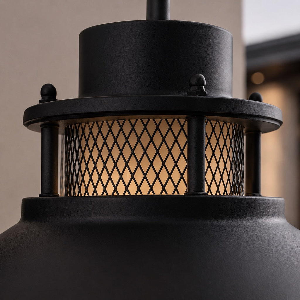 Vintage Outdoor Wall Light with Weatherproof Metal and Glass Construction for LED Bulbs | ribuella