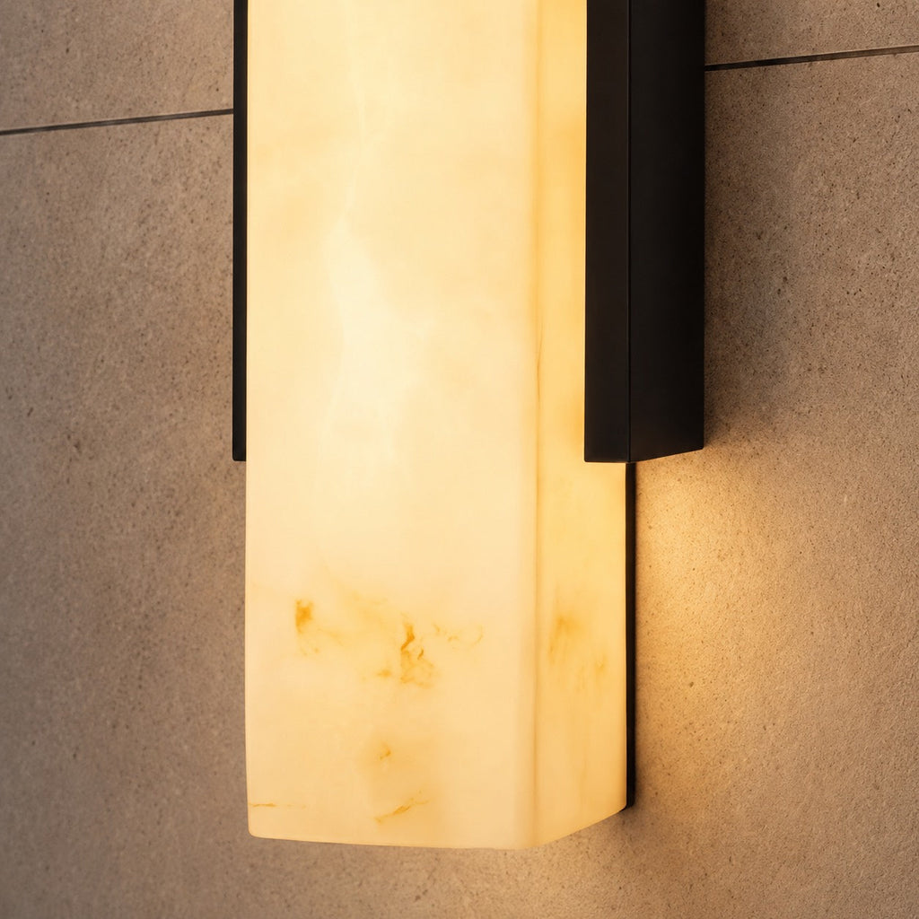 Modern Outdoor Wall Light Wall Mounted Stainless Steel LED Waterproof Imitated Marble | ribuella