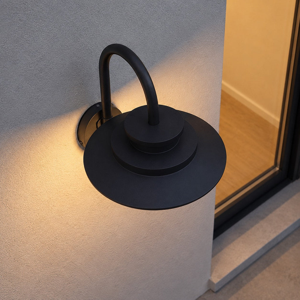 Modern Outdoor Wall Light Waterproof Metal Glass LED Fixture Pine Cone Design | ribuella