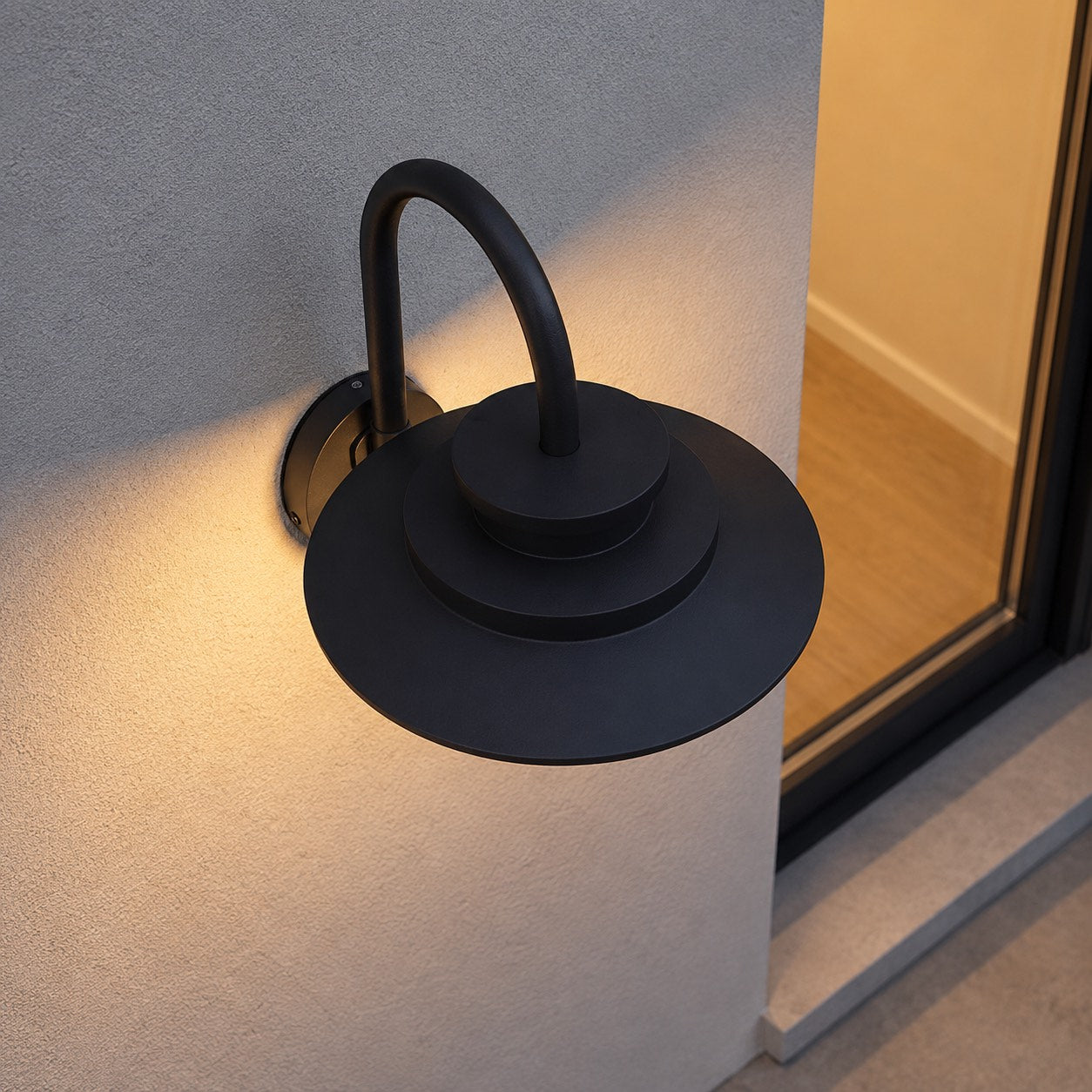 Modern Outdoor Wall Light Waterproof Metal Glass LED Fixture Pine Cone Design | ribuella