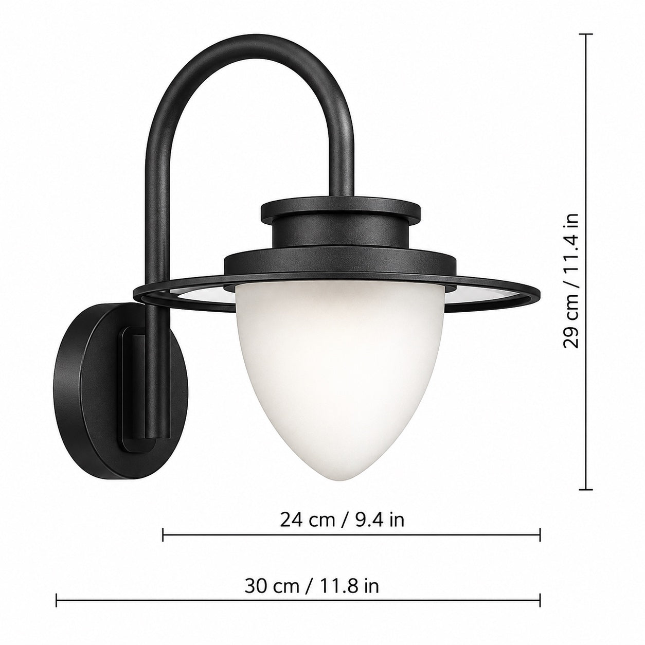 Modern Outdoor Wall Light Waterproof Metal Glass LED Fixture Pine Cone Design | ribuella