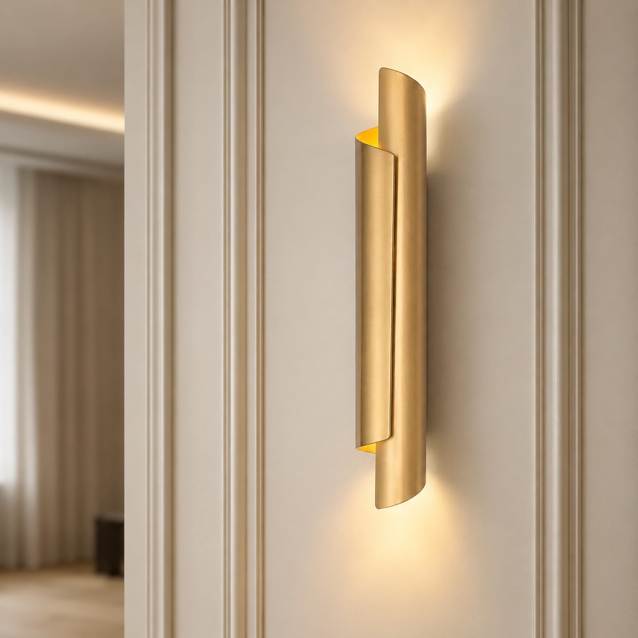 Modern Minimalist Wall Sconce Metal Wall Mounted LED Lighting for Indoor Spaces | ribuella