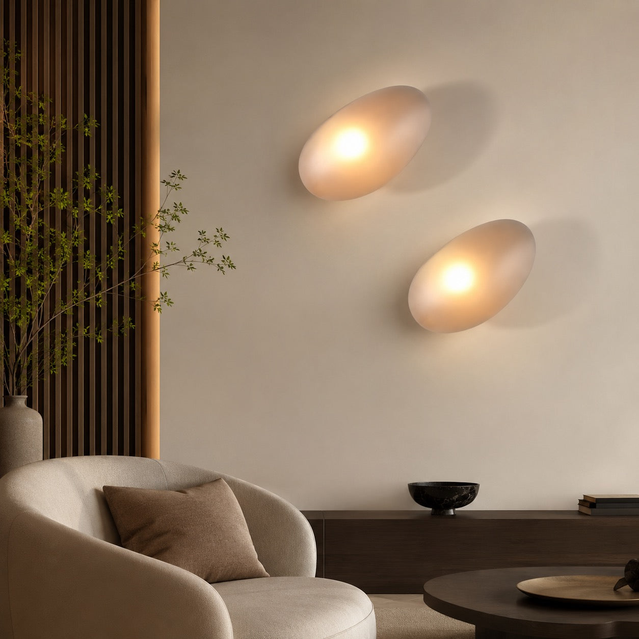 Modern Wall Light Wall Mounted Iron Frame Glass Shade LED 5W Warm White Sconce | ribuella