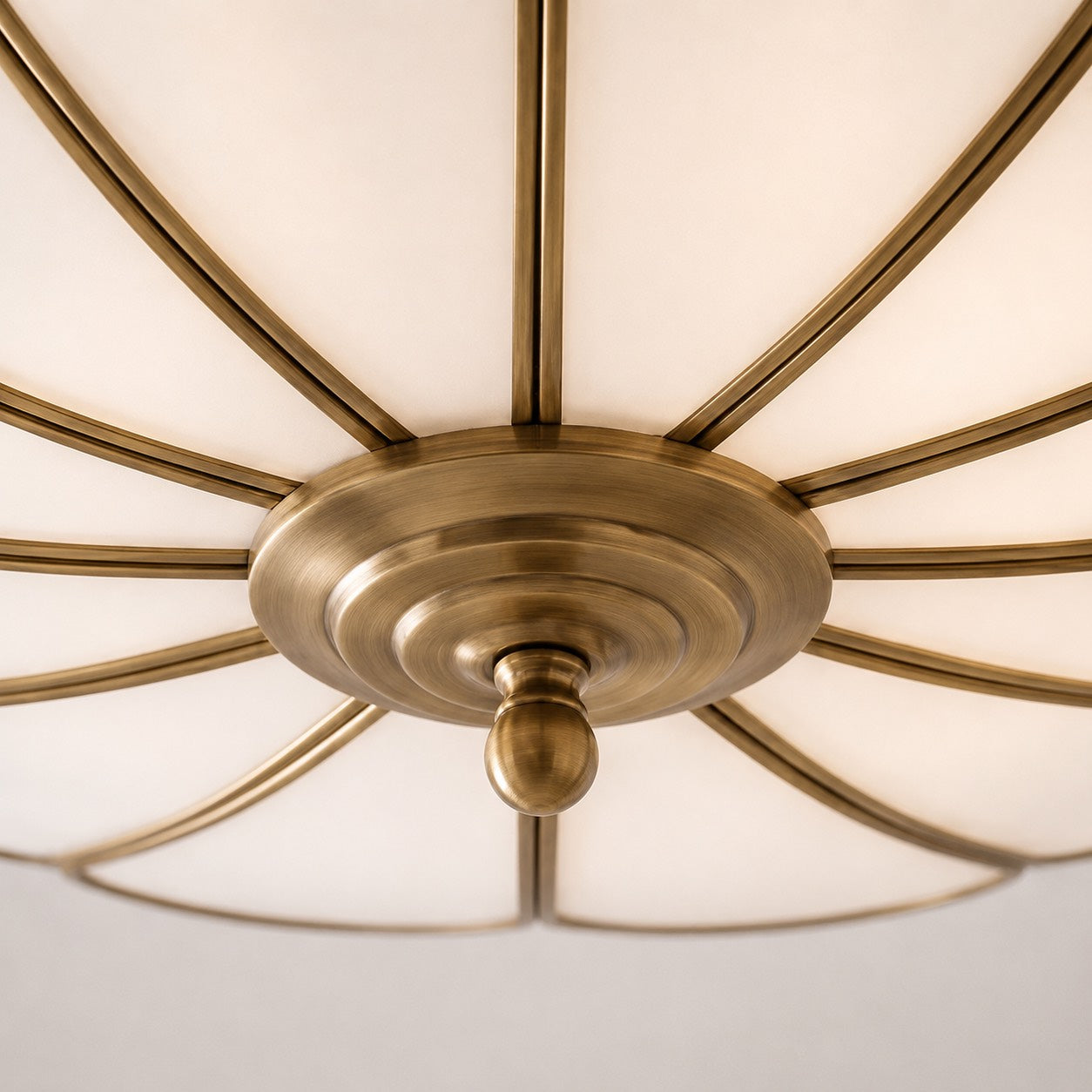 Modern Flower Shape Ceiling Light Adjustable Glass LED Fixture for Elegant Spaces | ribuella
