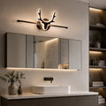 Modern Scandinavian Wall Light Adjustable LED Wall Mounted Iron Acrylic Bathroom Sconce | ribuella