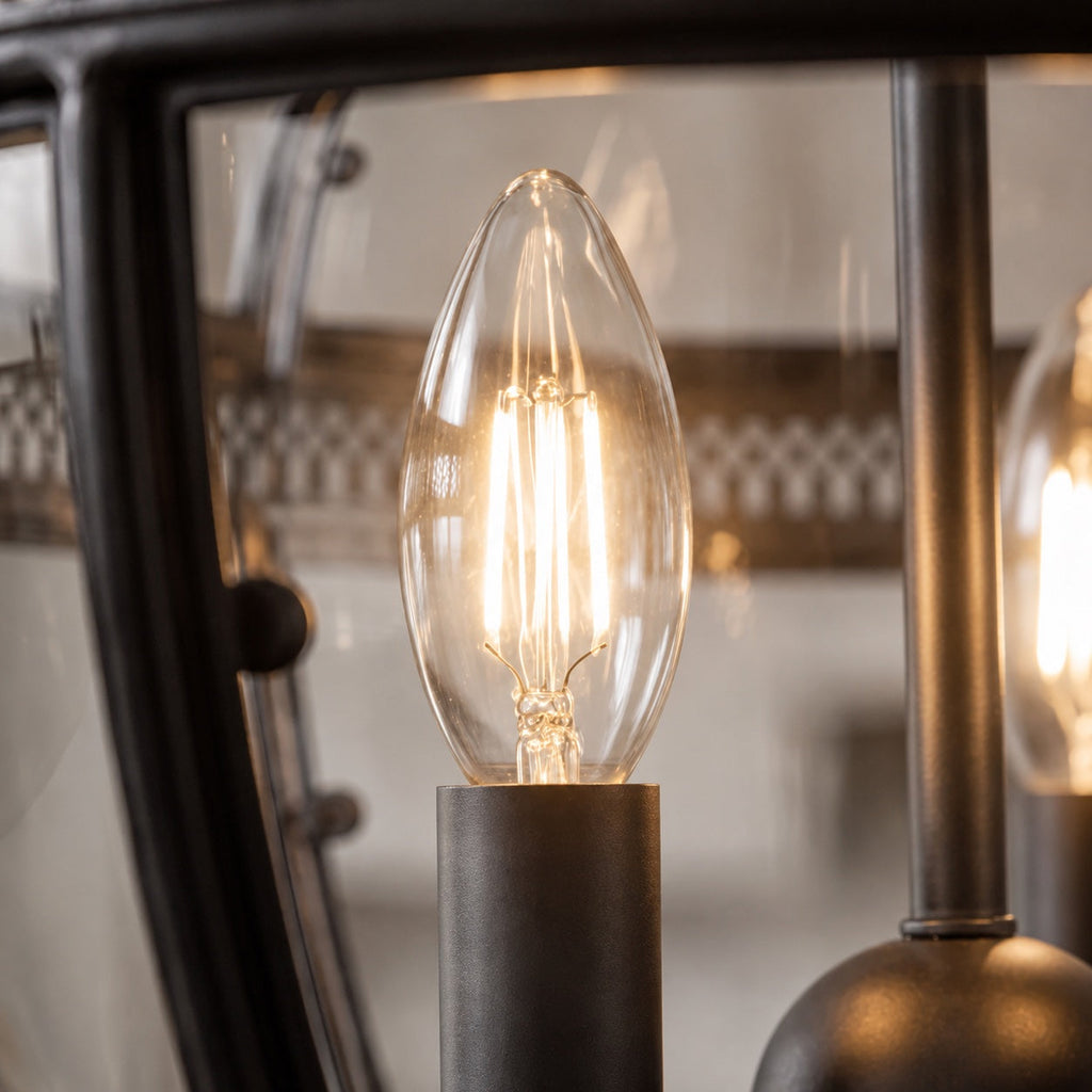 Moderní skleněné závěsné svítidlo s nastavitelnou výškou a LED osvětlením pro kuchyň a jídelnu | ribuella