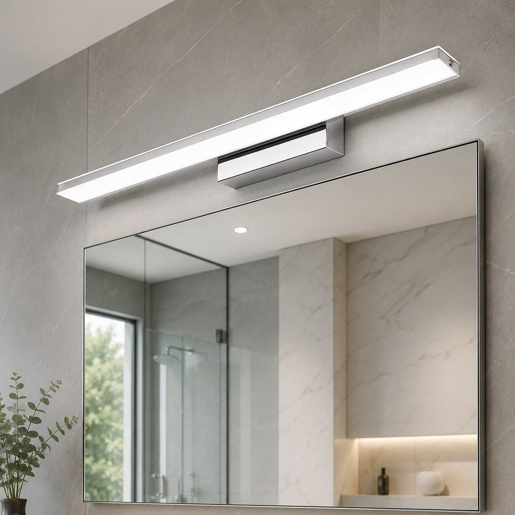 Modern Minimalist Wall Light Wall Mounted Stainless Steel LED Sconce for Bathroom and Living Room | ribuella