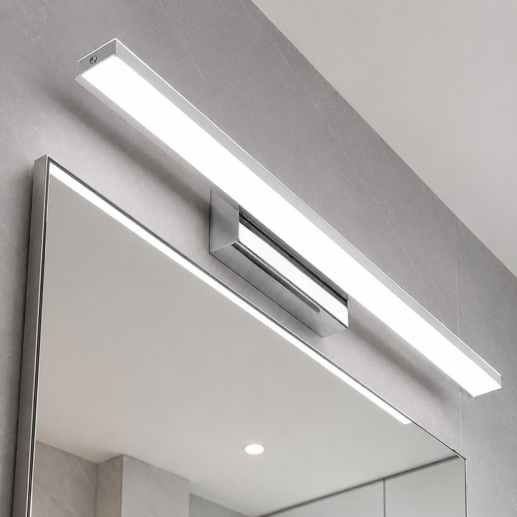 Modern Minimalist Wall Light Wall Mounted Stainless Steel LED Sconce for Bathroom and Living Room | ribuella