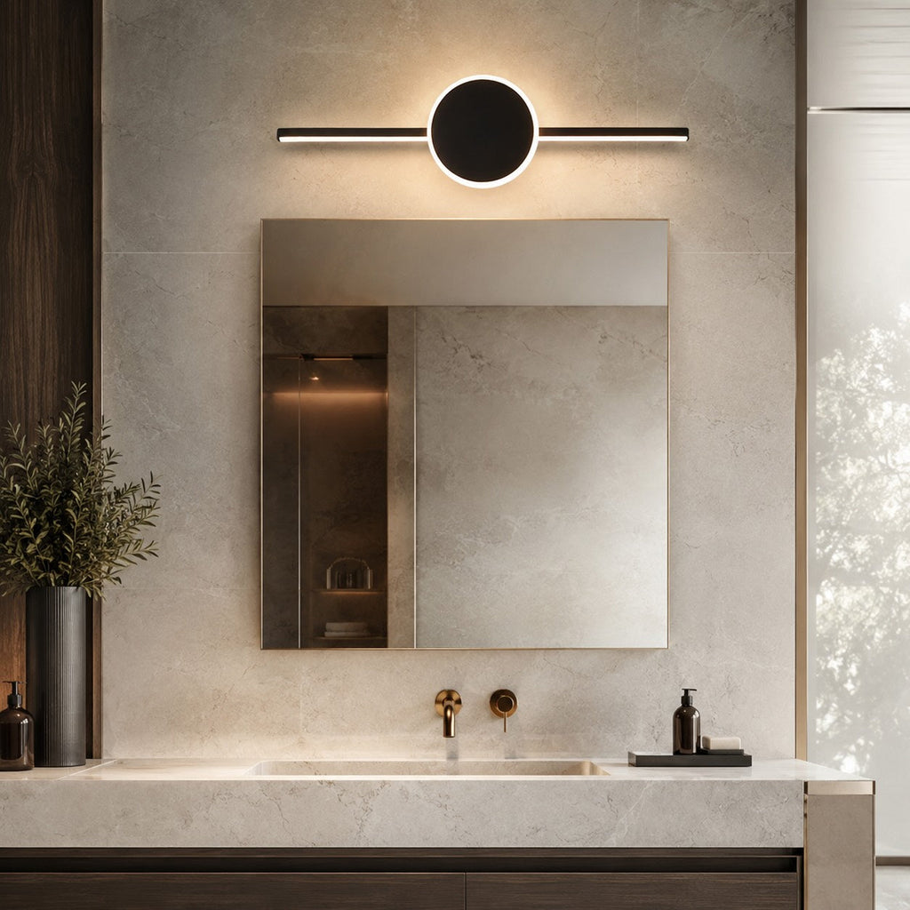 Modern Wall Light Bathroom Sconce Adjustable LED Aluminum Acrylic 3 Color Temperature | ribuella
