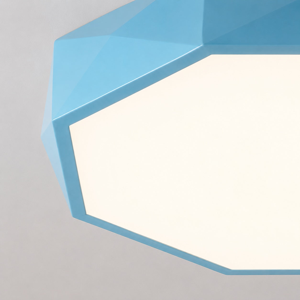 Plafondlamp in Scandinavische stijl, LED-metalen armatuur, dimbaar, achthoekig ontwerp voor de slaapkamer | ribuella