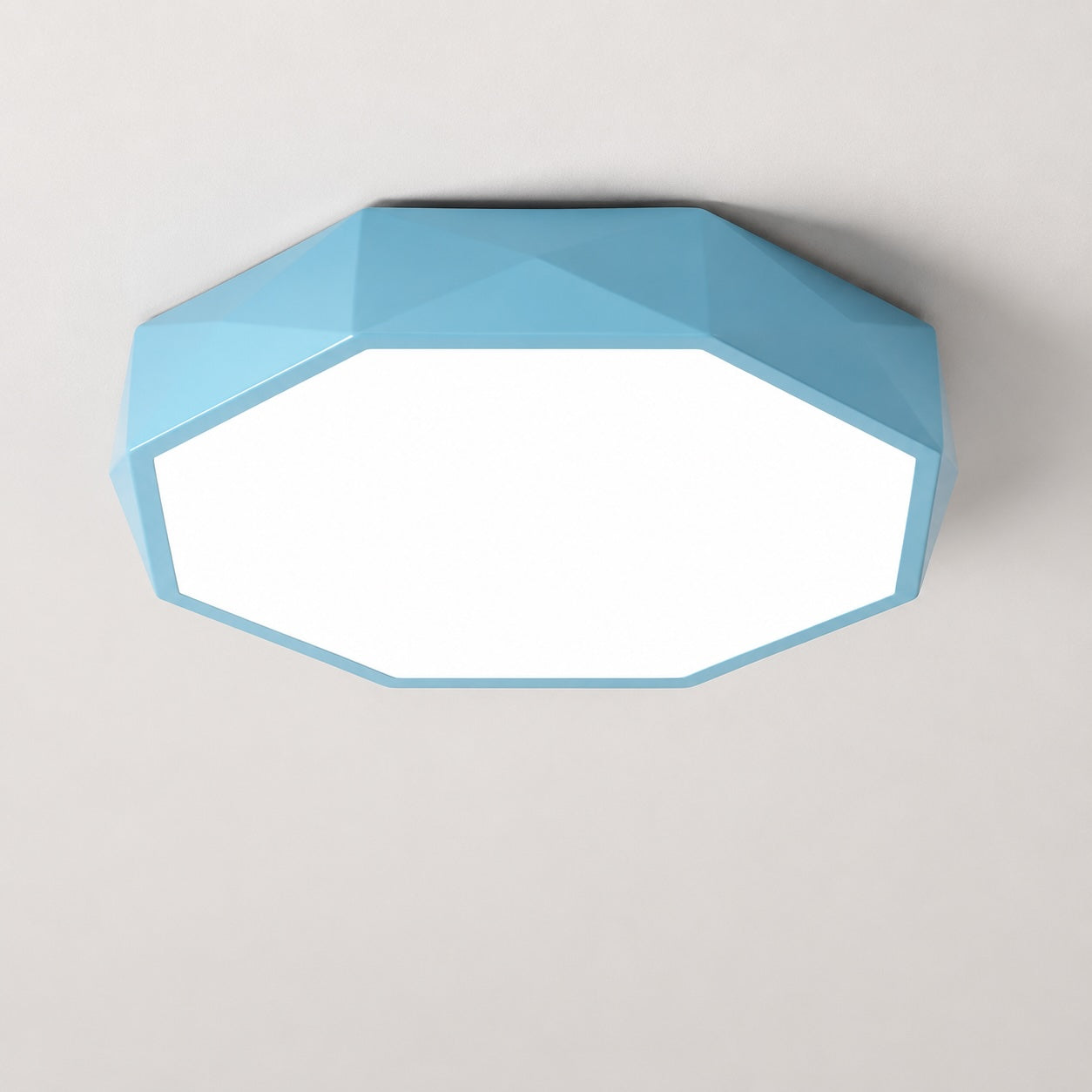 Plafondlamp in Scandinavische stijl, LED-metalen armatuur, dimbaar, achthoekig ontwerp voor de slaapkamer | ribuella