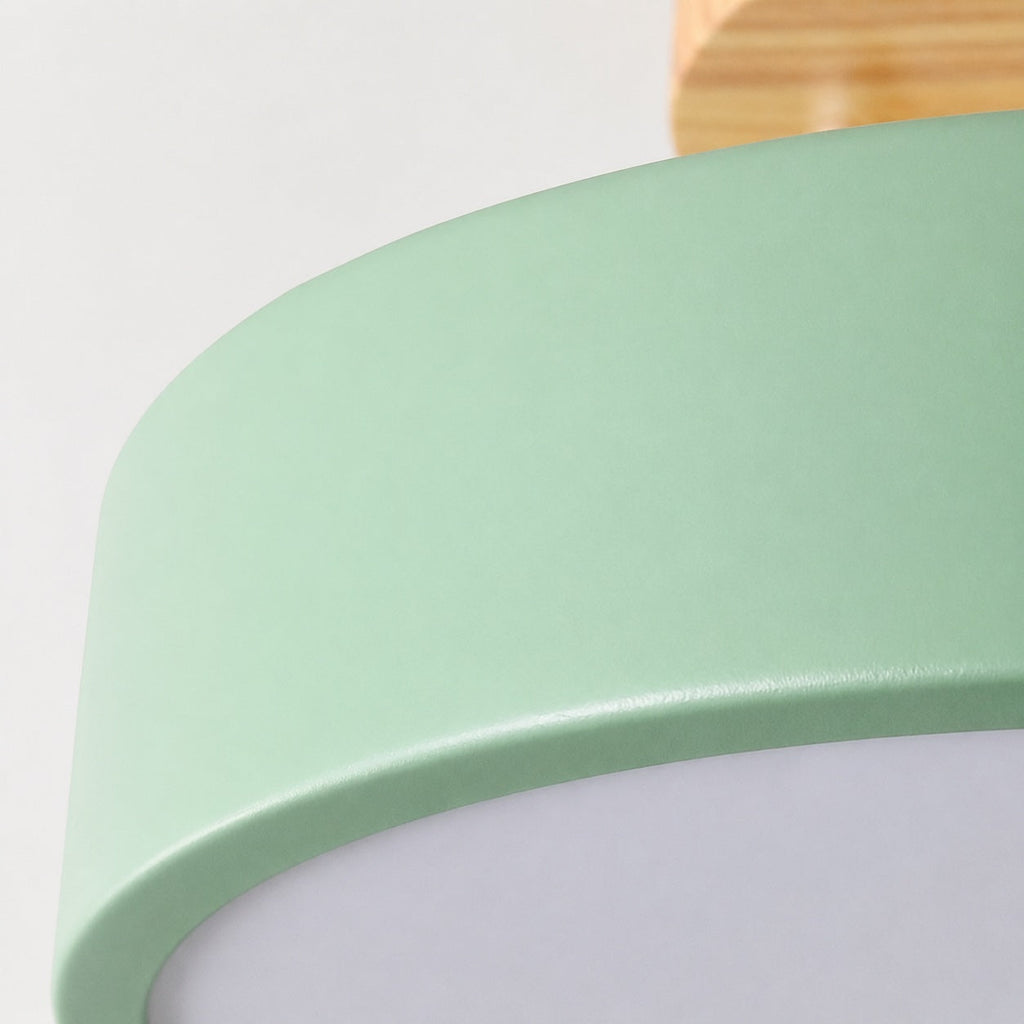 Plafonnier moderne encastré LED en métal et PVC, design géométrique, variation en 3 niveaux, 9 pouces | ribuella