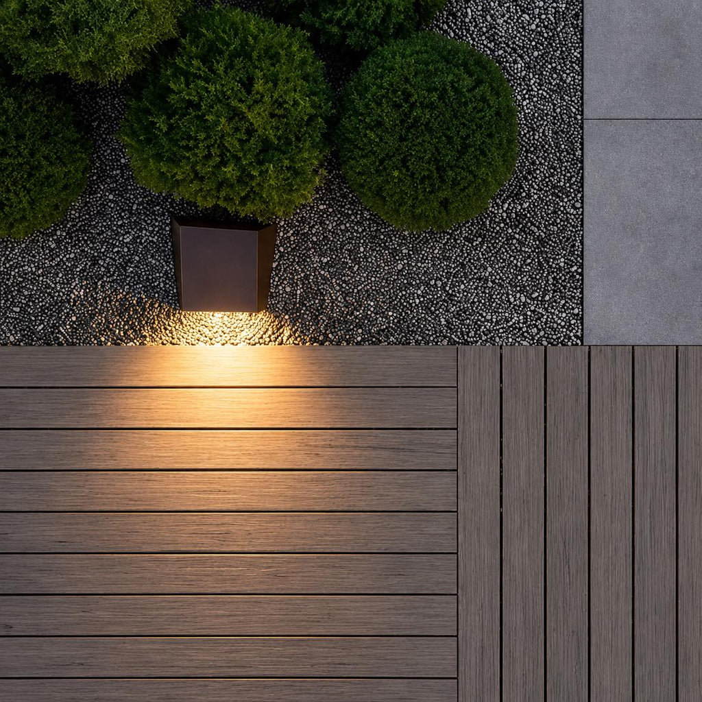 Lampade solari da giardino, luce LED da esterno moderna a cubo, paletto in acciaio inox e vetro, IP54, 3000 K | ribuella